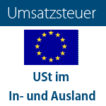 Umsatzsteuer EU - im In- und Ausland - EU Logo