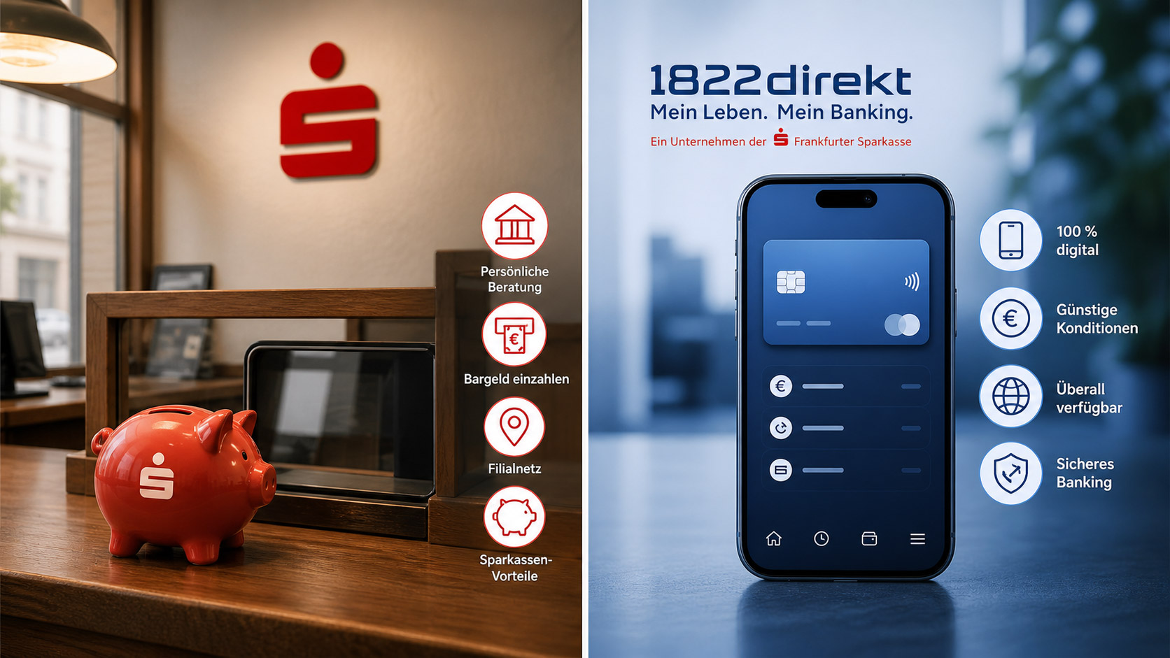 1822direkt vs. Sparkasse